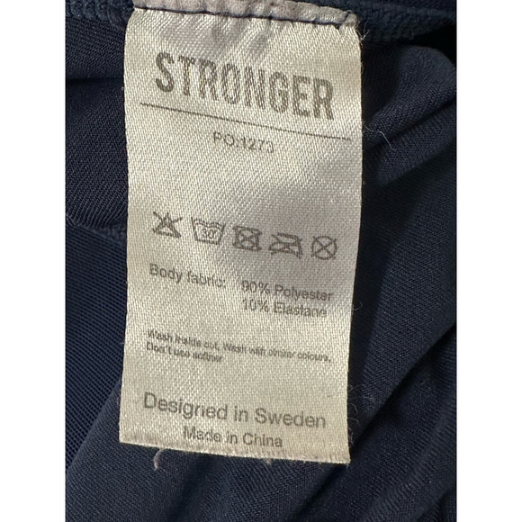 Stronger navy blue long sleeves mesh details side top size Medium - Picture 4 of 12